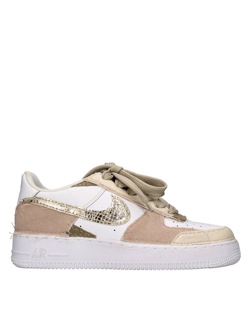 Sneakers Air Force 1 in pelle e tessuto NIKE SEDDYS | NISE235256BIANCO-BEIGE-ORO